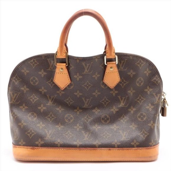 Louis Vuitton Souple Alma W Pm W Strap Brown Monogram Canvas Tote - Picture 1 of 12